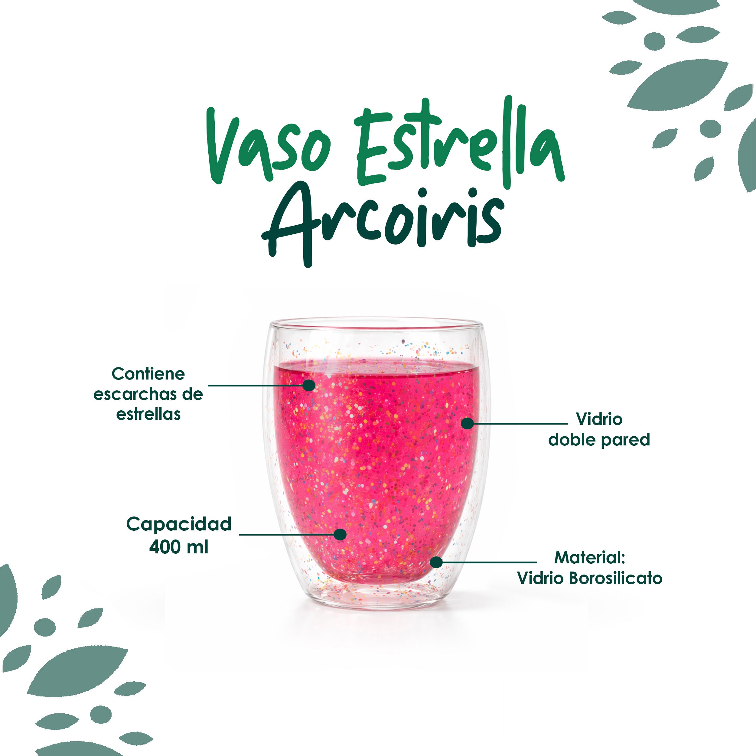 Vaso Arcoiris 400ml